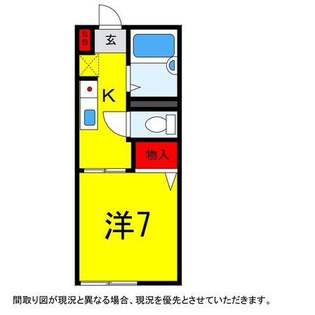 佐倉駅 徒歩26分 1階の物件間取画像